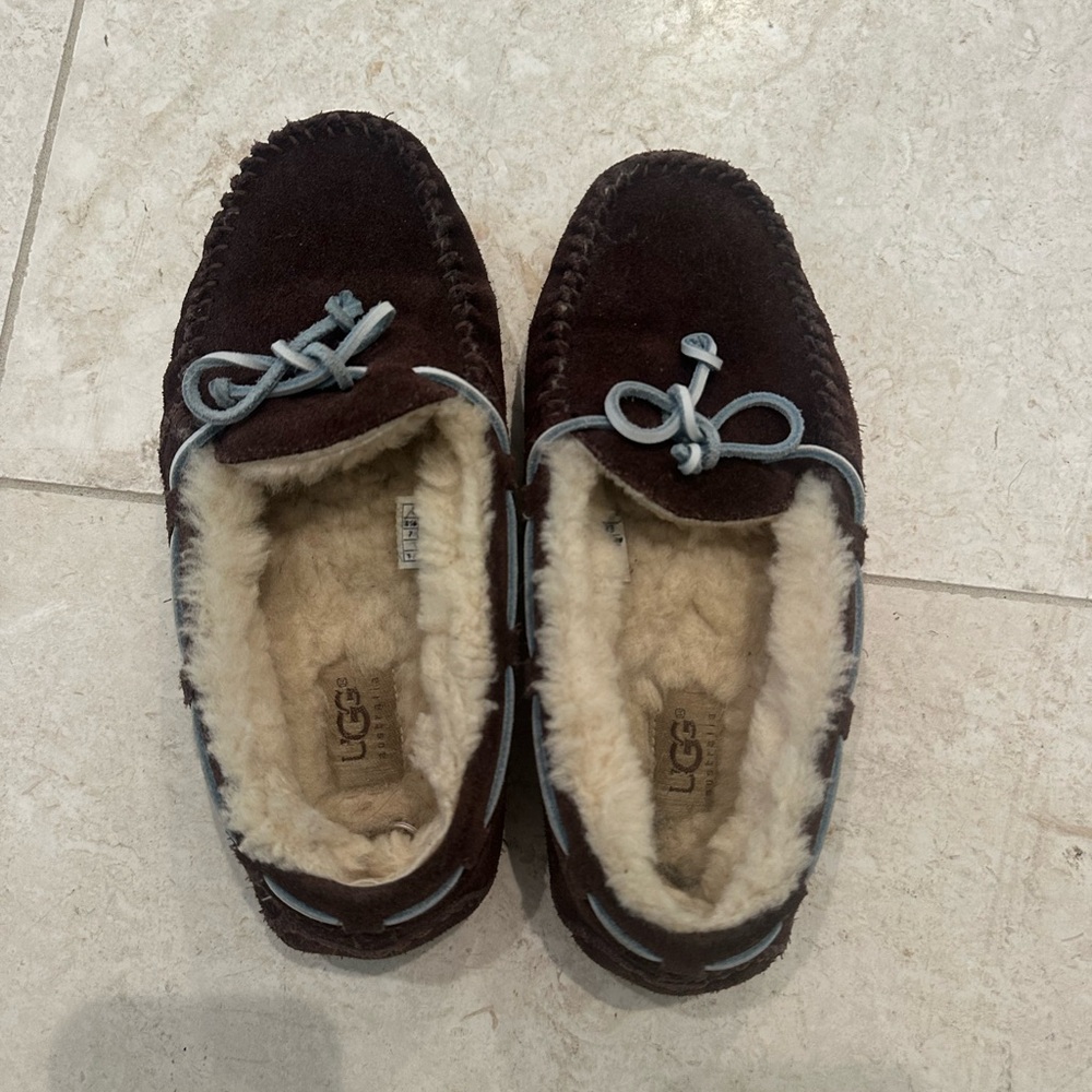 UGG Men's Brown Moccasin Slippers
